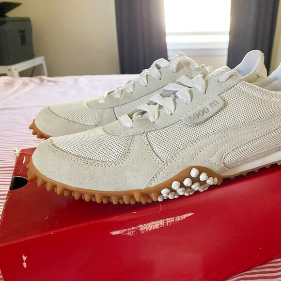 Puma 5000M sneakers / men's US size 10 / White/Rainy Day Gray / with box - Picture 1 of 13